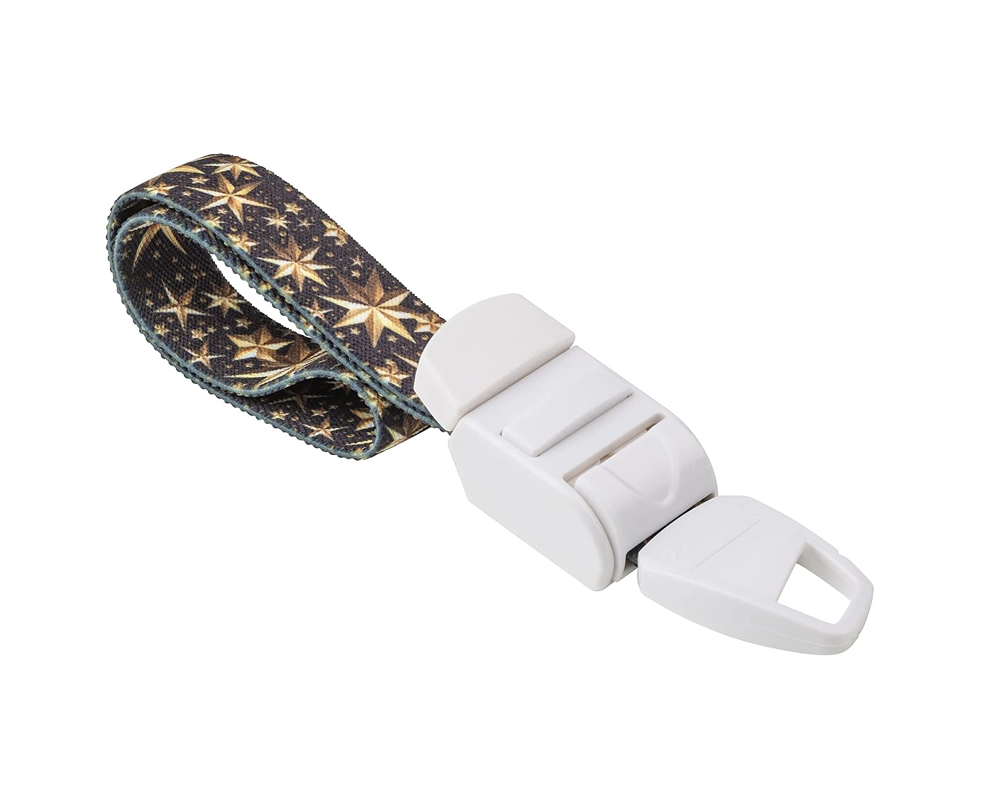 Rolseley Torniquete médico con patrón de estrellas doradas con hebilla de plástico ABS sin látex, banda elástica perfecta para médicos, enfermeras, estudiantes y paramédicos