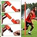 TOBWOLF 6PCS 6FT Adjustable Soccer Agility Training Poles, Slalom Training Agility Pole Set, Detachable Sports Training Speed Sticks, Outdoor Speed & Agility Turf Training Poles for Soccer Drills