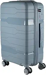 Mala de Viagem Media 23kg em Polipropileno 4 rodas 360 - AeroMalas Veneza (Azul Claro)