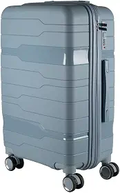 Mala de Viagem Media 23kg em Polipropileno 4 rodas 360 - AeroMalas Veneza (Azul Claro)