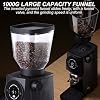 Automatic Flat Bur Coffee Beans Grinder,Touch Screen Settings,1500Kg Long Lifespan Burrs,10Mm Non-Stick Short Powder Channel