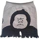 [Stream] ストリームマーケット パンツ 毛糸の レディース 薄手 もこもこ ふわふわ あったか ゴリラ モール インナー 一分丈 防寒 冬 可愛い 暖かい ゆうパケット49