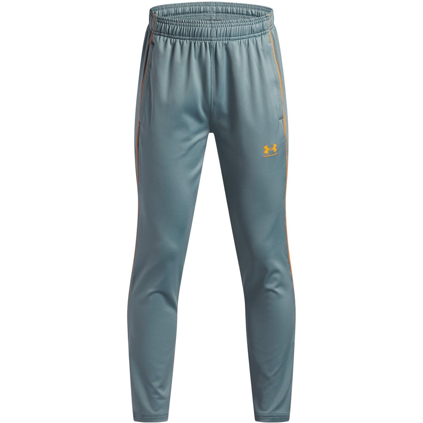 Under Armour Boys Challenger Training Tracksuit Bottoms Juniors - Grey/Orange - 13 Years (XL)