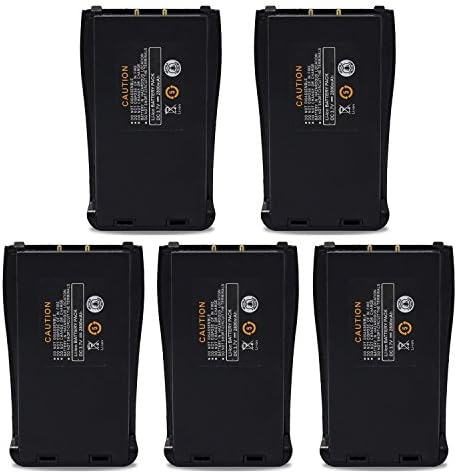 abcGoodefg 2800mAh Replacement Rechargeable Li-ion Battery Pack for Baofeng Two Way Radio 888S 777S 666S Retevis H777 Walkie Talkies (5 PCS)