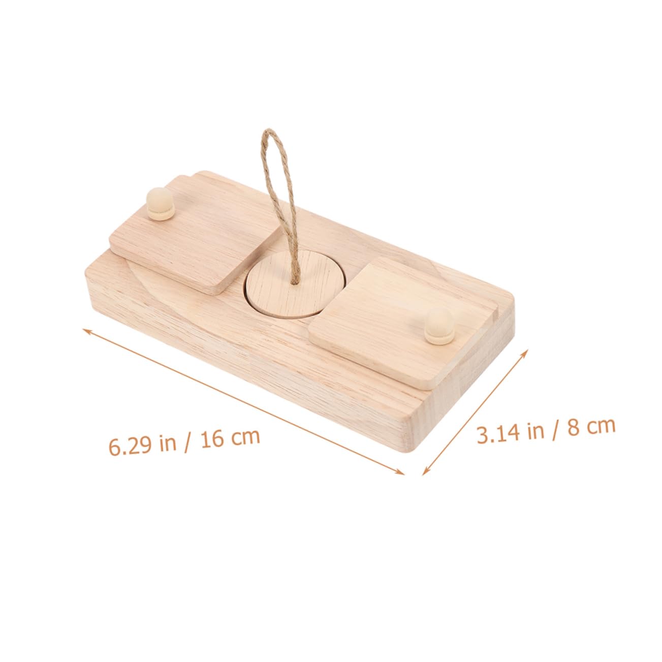 Toyvian Giocattoli per Criceti in Materiale Naturale Confezione 2 Unit per Gabbie da Roditori