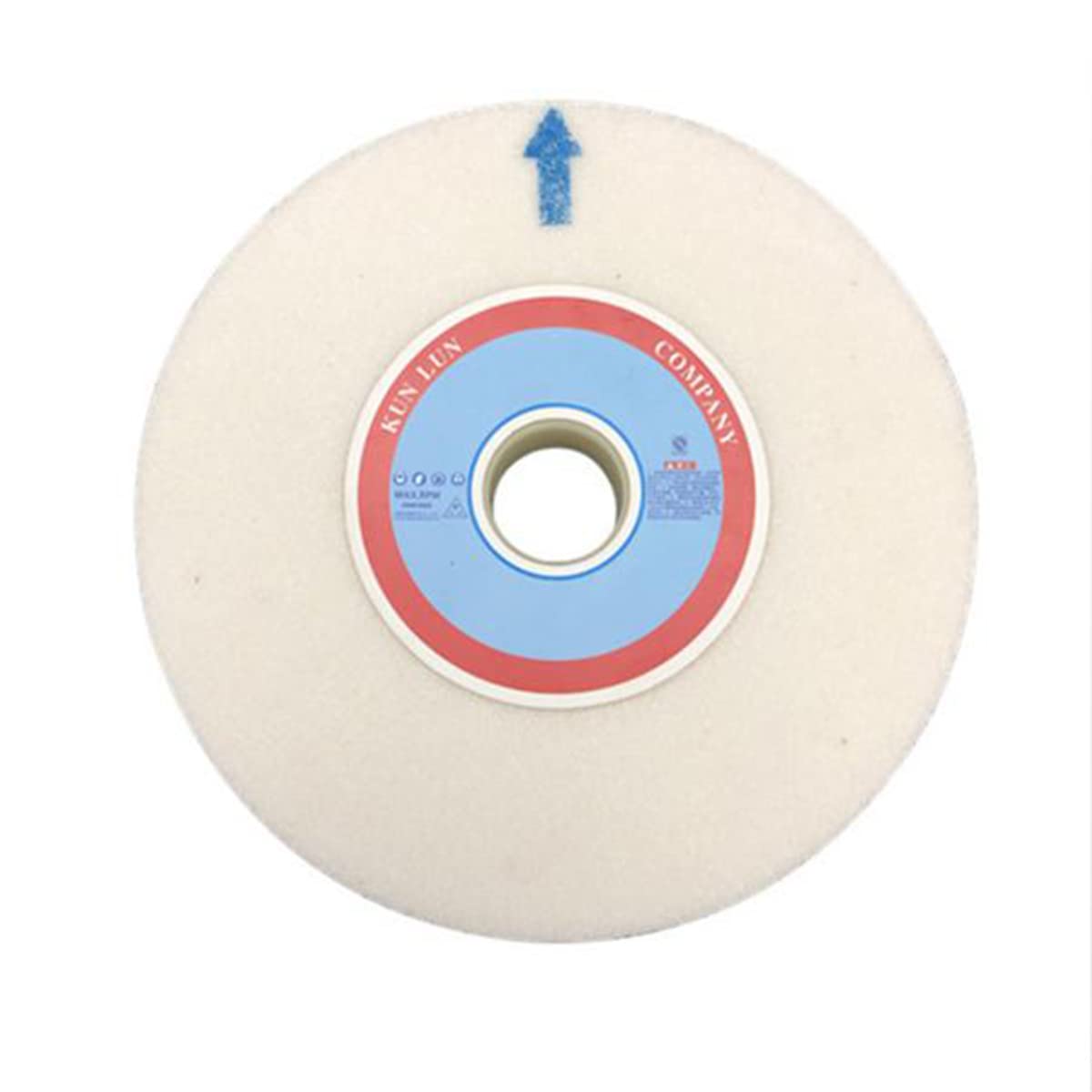 150 mm biała tarcza szlifierska korundowa, płaska z powłoką diamentową, adapter do tarczy szlifierskiej/80#(100#)