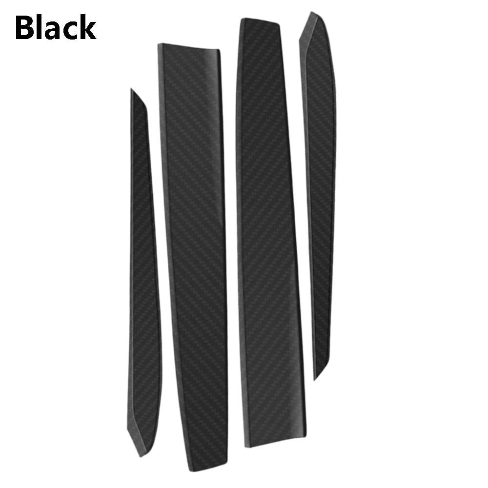 MACHSWON Interior Silica Gel Trim Kit, Center Control Dashboard Stripe Cover Trim, Side Door Window Armrest Cover Trim, 2021-2023 Compatible with Tesla Model 3/Y, Pink