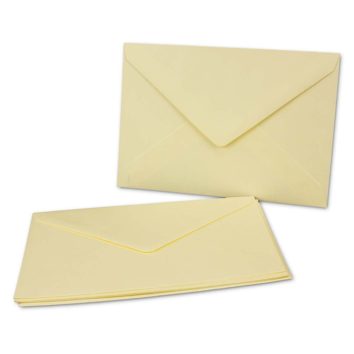 Glüxx-Agent - 750 buste in carta kraft, formato DIN C6, vaniglia, 11,4 x 16,2 cm, 120 g/m², incollaggio a umido, buste per lettere senza finestra per inviti del tuo Glüxx-Agent