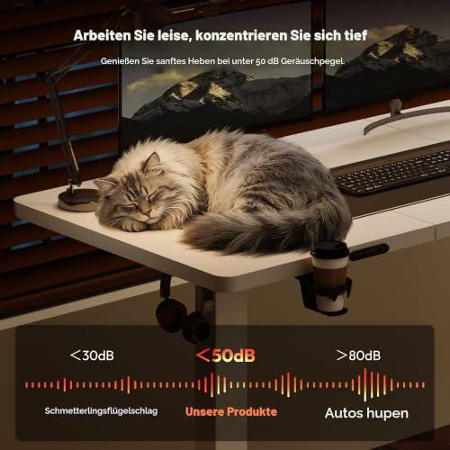 SANODESK Höhenverstellbarer Schreibtisch elektrisch 180x80 cm – Ansicht 6
