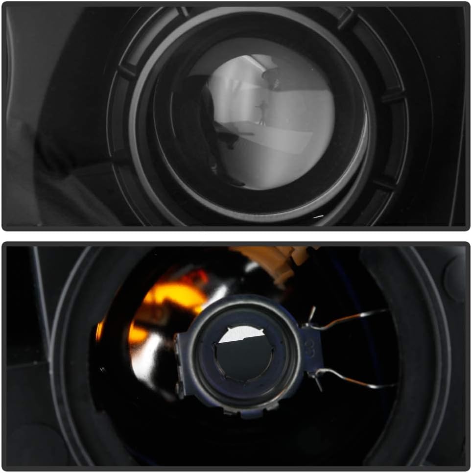 ACANII - For 2007-2012 GMC Acadia Black Housing Projector Headlights Headlamps Assembly Replacement Pair Set Left+Right
