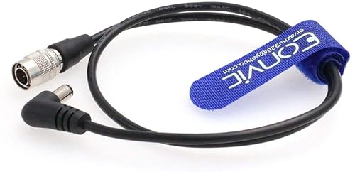 Miniatura 3 de Eonvic Cable de alimentación Hirose de 4 pines a barril de ángulo recto Cable CC para dispositivos de sonido 633644688 Zaxcomn Zoom F4F8 Grabadora