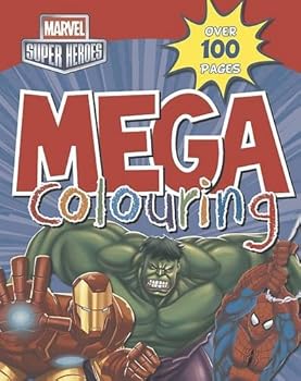 Paperback Marvel Super Heroes Mega Colouring Book