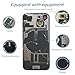 15 Back Glass Replacement with Wireless Charging Flex Cable and Camera Frame All Parts for iPhone 15 (6.1 Inch,Black) Replacement of Equipment Waterproof Tape