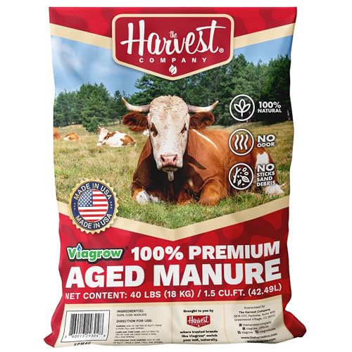 Viagrow Organic Cow Manure 40 lb 1.5 cu ft