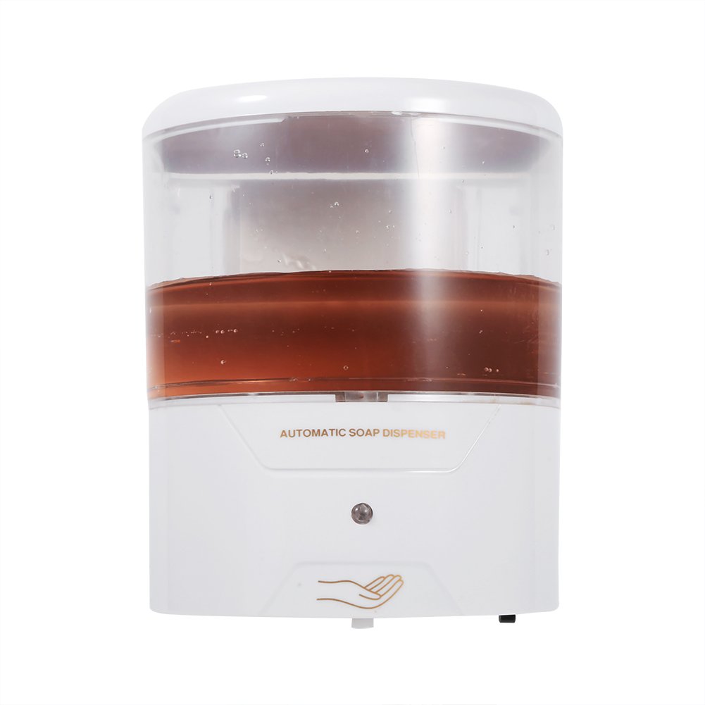 lyrlody Dispenser di Sapone Automatico, Dispenser di Sapone Elettrico Senza da 600 Ml Dispenser di Sapone a Pompa di Sapone a Parete con Movimento a Infrarossi per Servizi Igienici Hotel