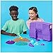 Kinetic Sand, Mermaid Palace Playset with 2.06lbs Play Sand (Neon Purple, Shimmer Teal & Beach), Tools & Folding Sandbox, Sensory Toys for Kids