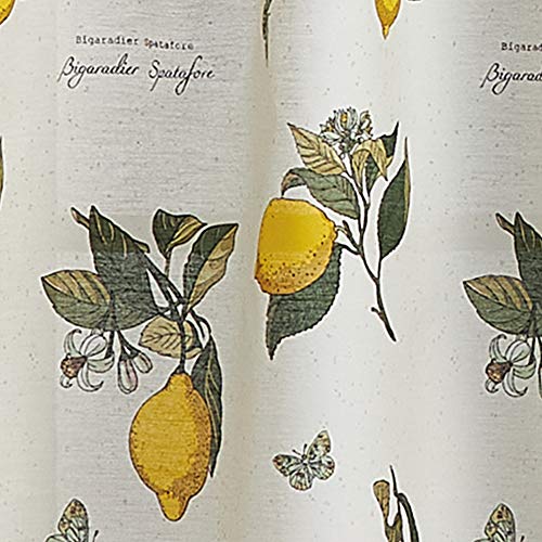 Curtainworks Vintage Lemon Curtain Tier & Valance Set 56x36 Yellow 3-Piece by CHF - Used condition - Image 4