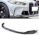 GENMAIBIGAO Auto Frontlippe Frontspoiler für BMW G80 M3 G82 G83 M4 2021 2022 2023,Auto Frontstoßstange Splitter Lip Spoiler Lippensplitter,A/Carbon Fiber