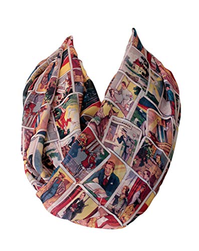 Etwoa Retro Cards Infinity Circle Loop Scarf2