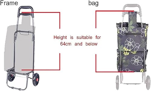 Miniatura 6 de Bolsa de repuesto plegable para carrito de compras, portátil, impermeable, de tela Oxford, bolsa de repuesto reutilizable (color  C)