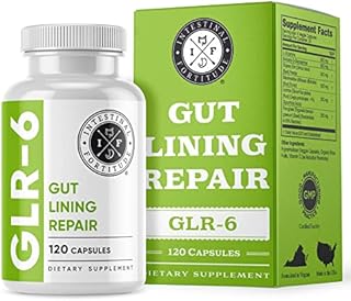 Intestinal Fortitude GLR-6 - Leaky Gut Repair Supplement - Gut Health - IBD - IBS - GERD - Marshmallow Root - Slippery Elm - L Glutamine - DGL Licorice Root - Fenugreek - N Acetyl D Glucosamine