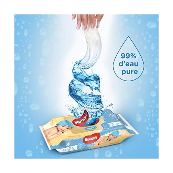 Huggies Pure Baby Wipes, 56 Stück – Bild 4