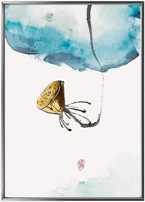 Amazon Honana 壁画 寝室 廊下 絵画風 モダンアートデコはリビングルーム廊下50cmx70cmアート古典的な絵画壁画額縁装飾的な絵画レンコン染め装飾絵画 おしゃれ プレゼント ウォールステッカー オンライン通販