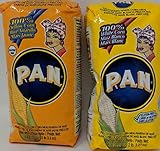 P.A.N. White and Yellow Corn Meal Bundle – Pre-cooked Gluten Free and Kosher Flour for Arepas, 1...