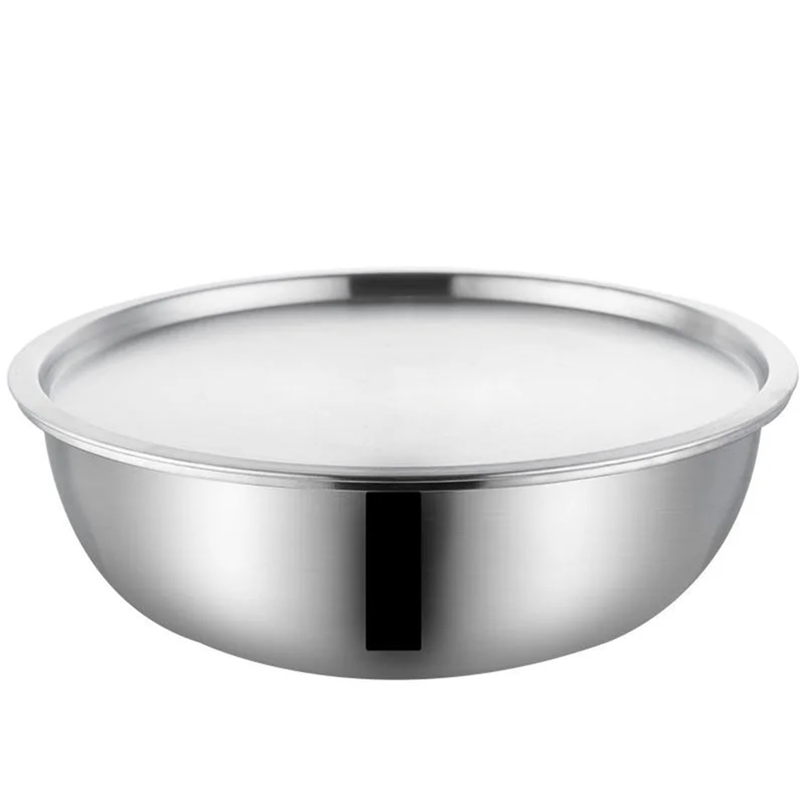 Bol Inox Ensemble De Saladiers En Acier Inoxydable 18 À 32 Cm, Bol Cuisine, Préparation, Mélange, Soupe, Pot Légumes(Bowl with Lid,30cm)