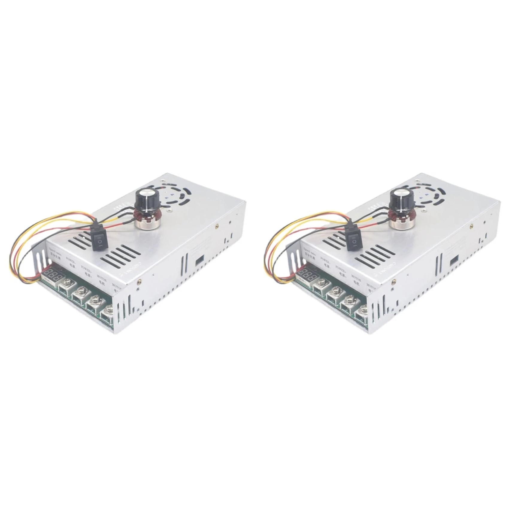 Jnchdghwa As Shown 2X 200A Governor Dc Motor Reducer Pwm Controller High- Forward Reverse 12-48V 200A-S2 Linear Under Load