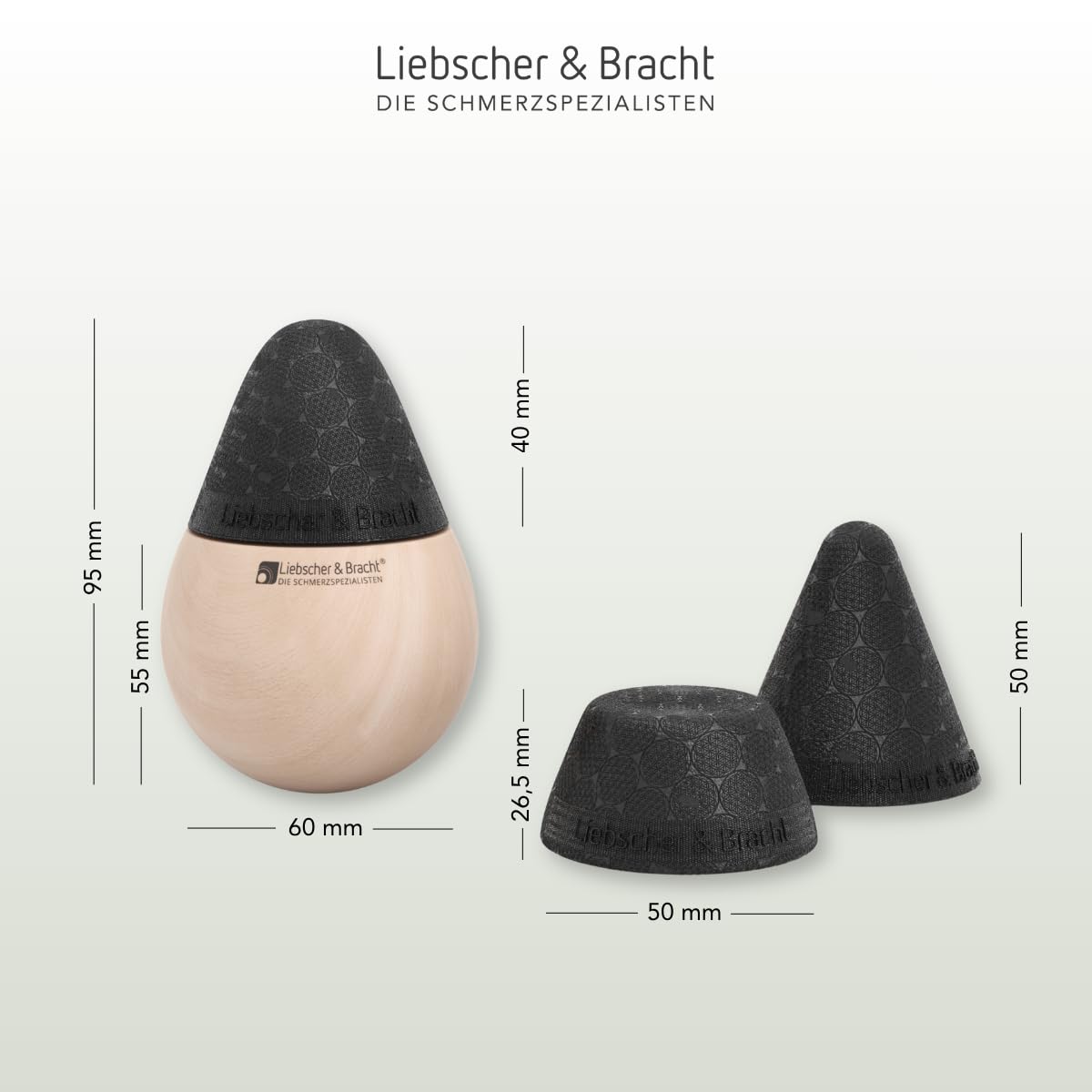 Liebscher & Bracht Original Drücker-Set: Light-Osteopressur für eine effiziente Schmerztherapie - auch Triggerpunkt Drücker Massage Akupressur, Triggerknopf Made in Germany, Übungen in der App