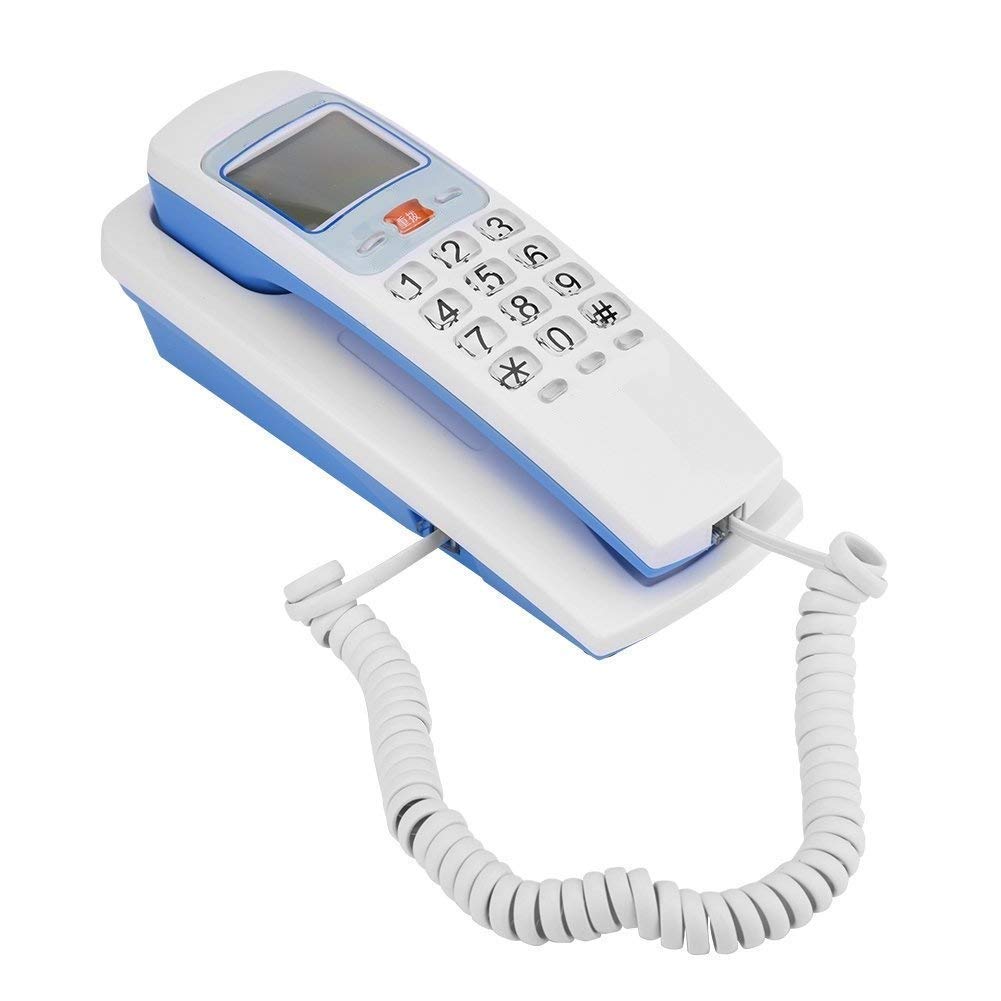 Toriox Wall Mounted Corded Landline Phone KXT555 with Caller ID and