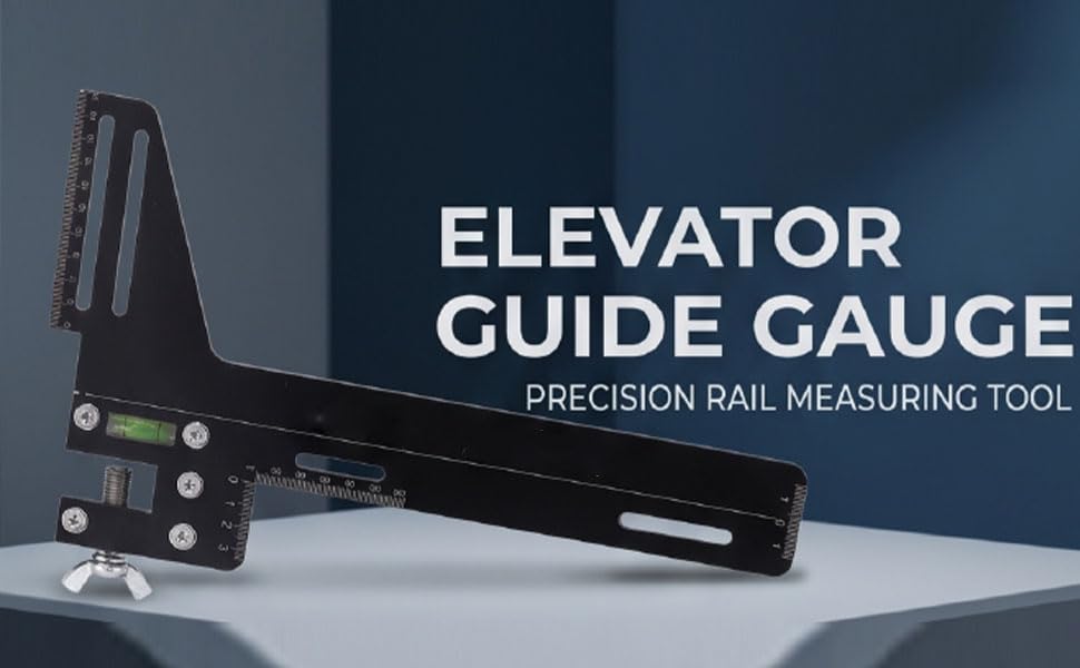 Medidor de Guía de Ascensor y Regla de Alineación en Acero Inoxidable Ennegrecido 7