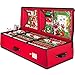 ZOBER Premium Wrap Organizer, Interior Pockets, fits 18-24 Standers Rolls, Underbed Storage, Wrapping Paper Storage Box and Holiday Accessories, 40” Long - Tear Proof Fabric - 5 Year Warranty