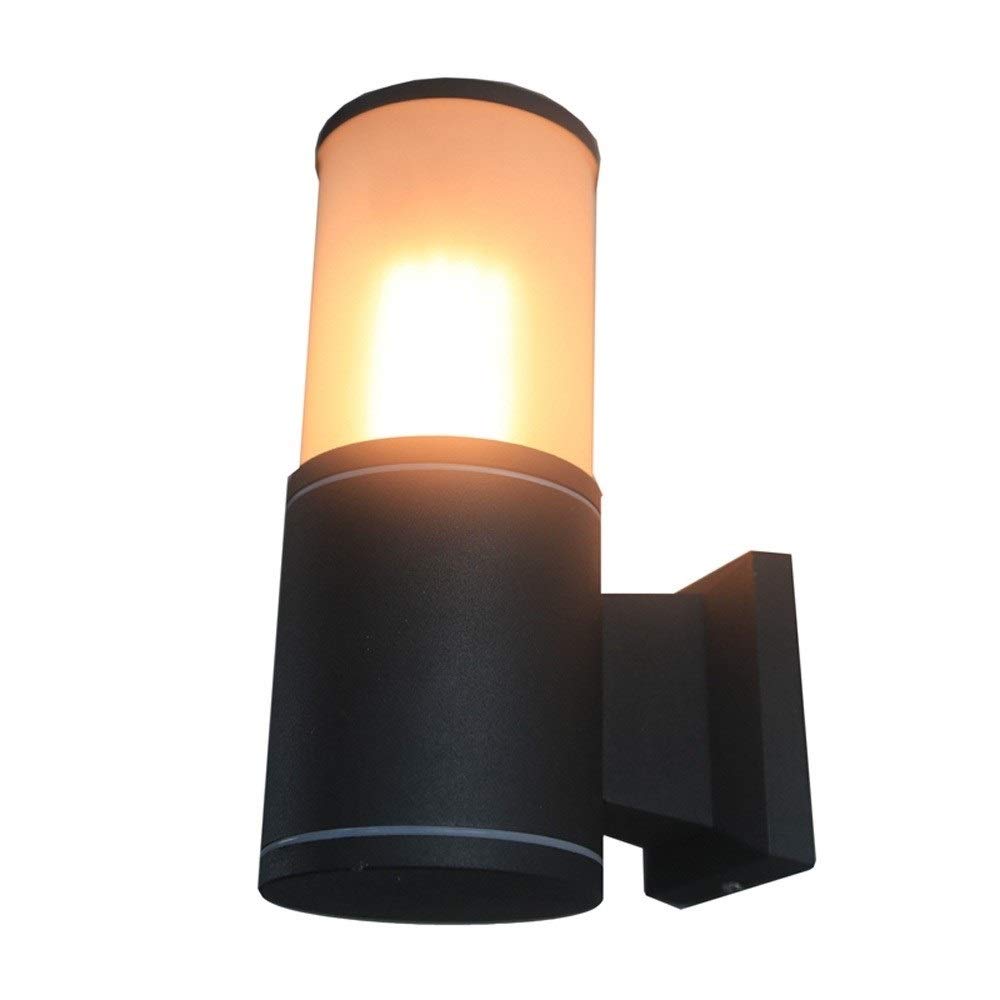 Luminaire extérieur chic en aluminium noir et verre au style nordique épuré