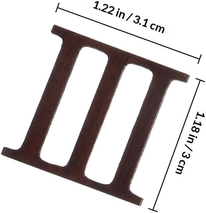 Dnyucen 5 Set Roman Numeral Wall Clock Kit DIY Silent Movement Wooden Numbers Replacement
