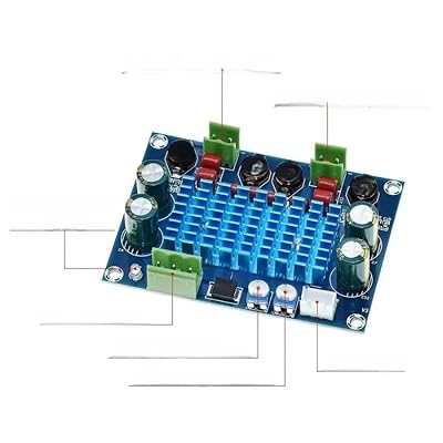 for XH-M572 TPA3116D2 2X120w High Power Digital HiFi Power Amplifier Board Chassis 5V 24V 28V 120W Input Ports Dedicated Plug-I