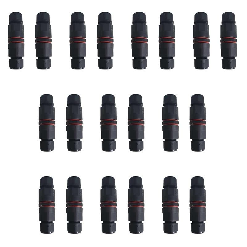 20 Verbindungsmuffe IP68, Form I 5P L1/L2/L3/N/PE, wasserdichte Anschlussdose, Schnellverbinder ohne Schrauben, von 0,5 bis 2,5 mm² bis 450 V 16 A