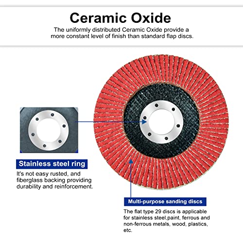 Disques à lamelles céramique grain 80 meuleuse d'angle disque ponçage 22mm - 6