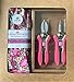 Price comparison product image Ladies Mini Pruner Secateurs & Ladies Gardening Gloves (2 Pairs) Set - Bypass & Snipper Pruners  Lightweight Garden Gloves - Best Garden Gift for Women (Medium Glove, Pink/Rose Garden Floral)