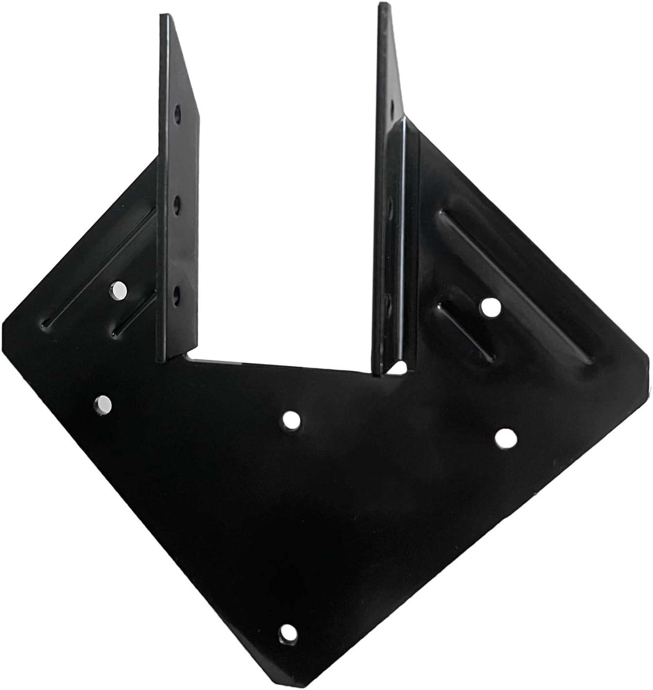 22 Pcs Black Hurricane Tie, 13 Gauge(Thickness 2.2mm) Joist Hangers, Fit 2x4,2x6 Truss to Rafter Connector for Roof Truss Timber, Hurricane Truss Hangers, Rafter Brackets,Hurricane Clips