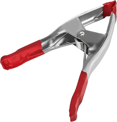 Miniatura 10 de Abrazadera de resorte de metal de 9 pulgadas con punta roja (paquete de 4, negro)