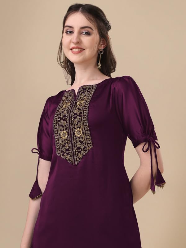 Image of Embroidery Silk Kurti