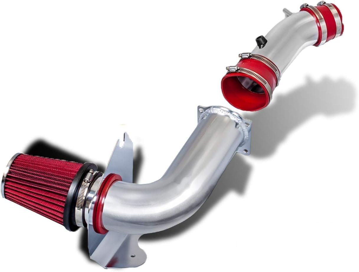 Cold Air Intake Kit with Reusable Red Filter Compatible with Ford 99-04 Mustang 3.8L V6