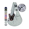 NATUYA-Pet-Dog-Sling-Carrier-Dog-Sling-with-Net-Bag-for-Carrier-Dogs-Cats-Hands-Free-Pet-Bag-Buckle-net-Pocket-pet-Bag Dog Sling with Net Bag