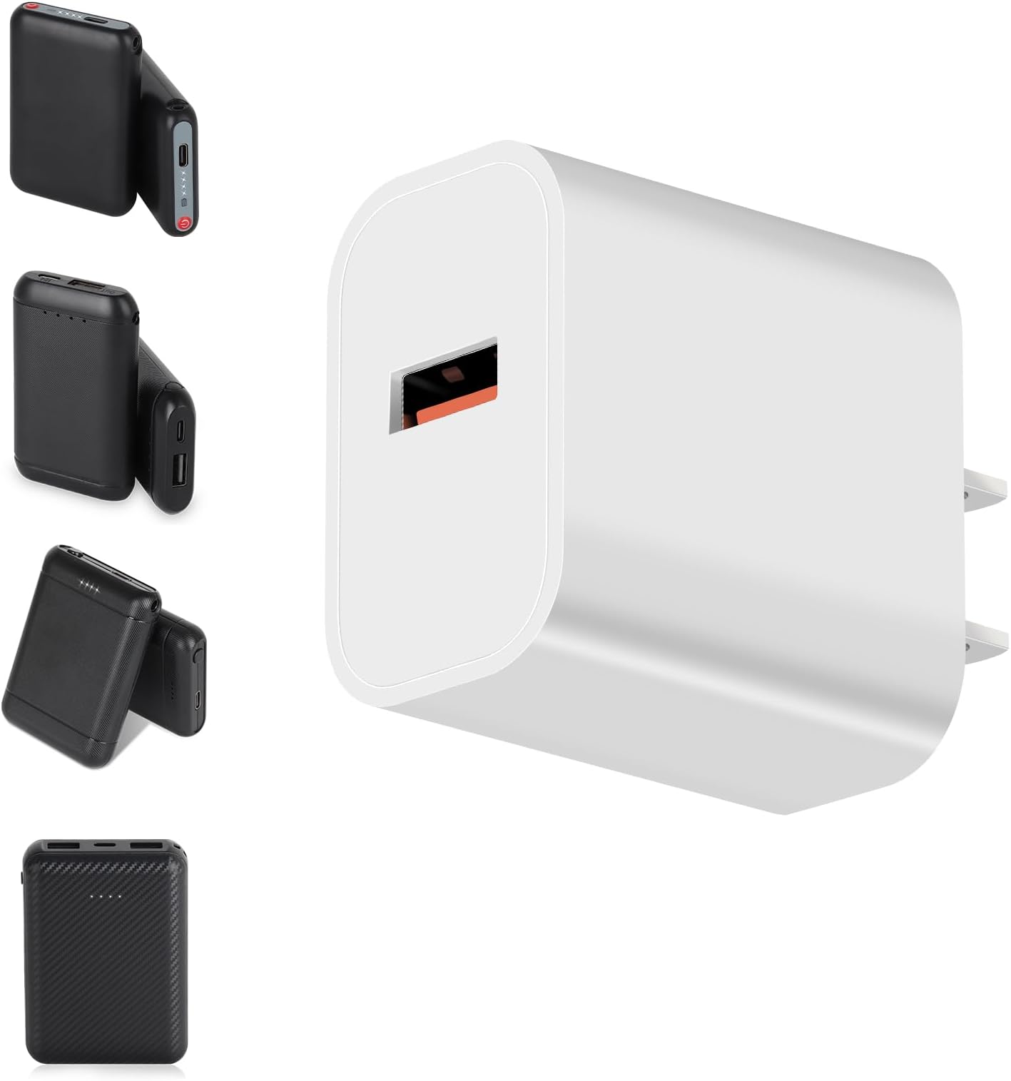 USB Wall Charger Block 12W, USB Charging Block, 5V/2.4A Power Adapter for Heated Slippers