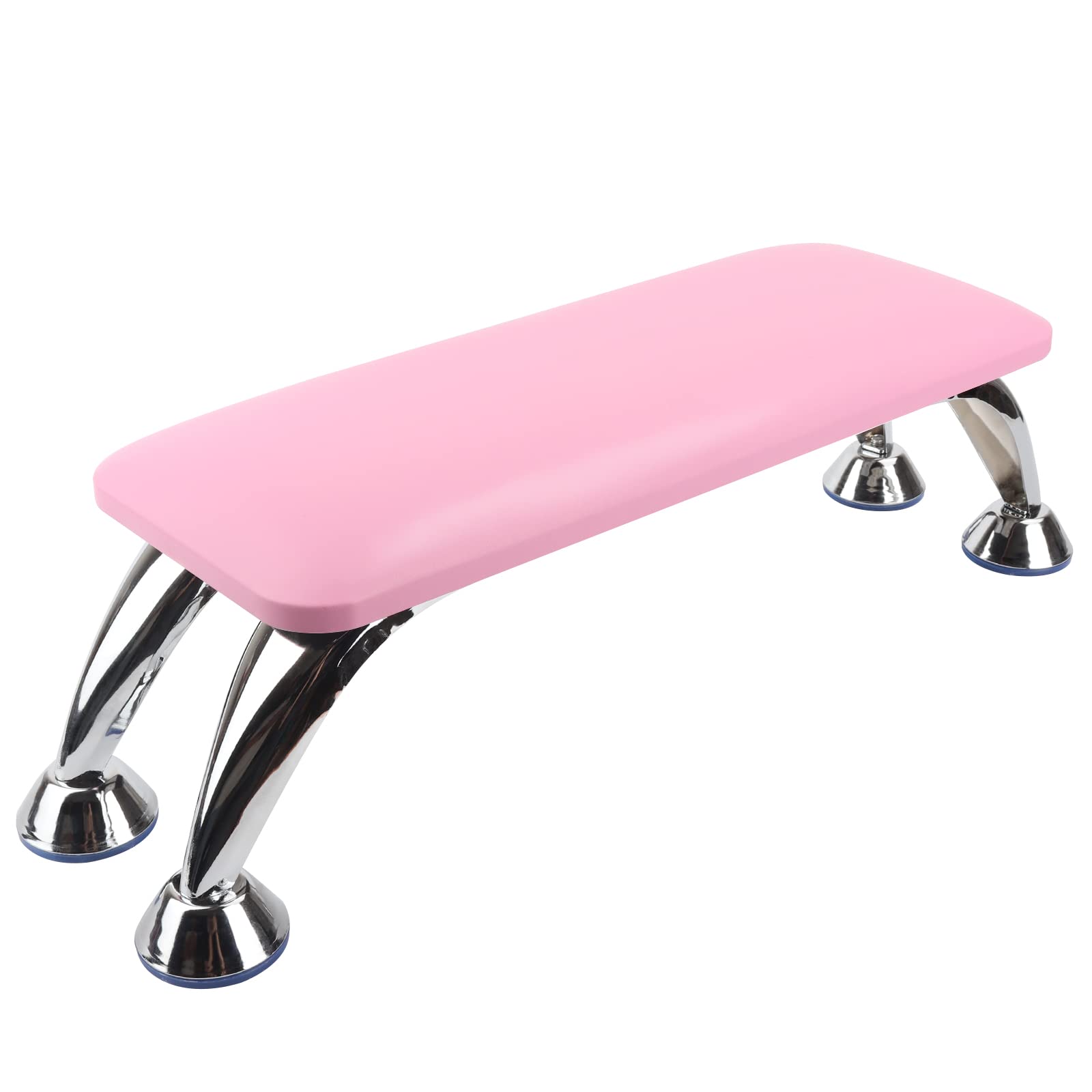 Big Arm Rest for Nails Cushion, Microfiber Leather Hand Rest for Nails Tech, Hand Rest Pillow for Nails Toenails, Detachable Nail Art Accessories Tool for Nails Tech (Pink)