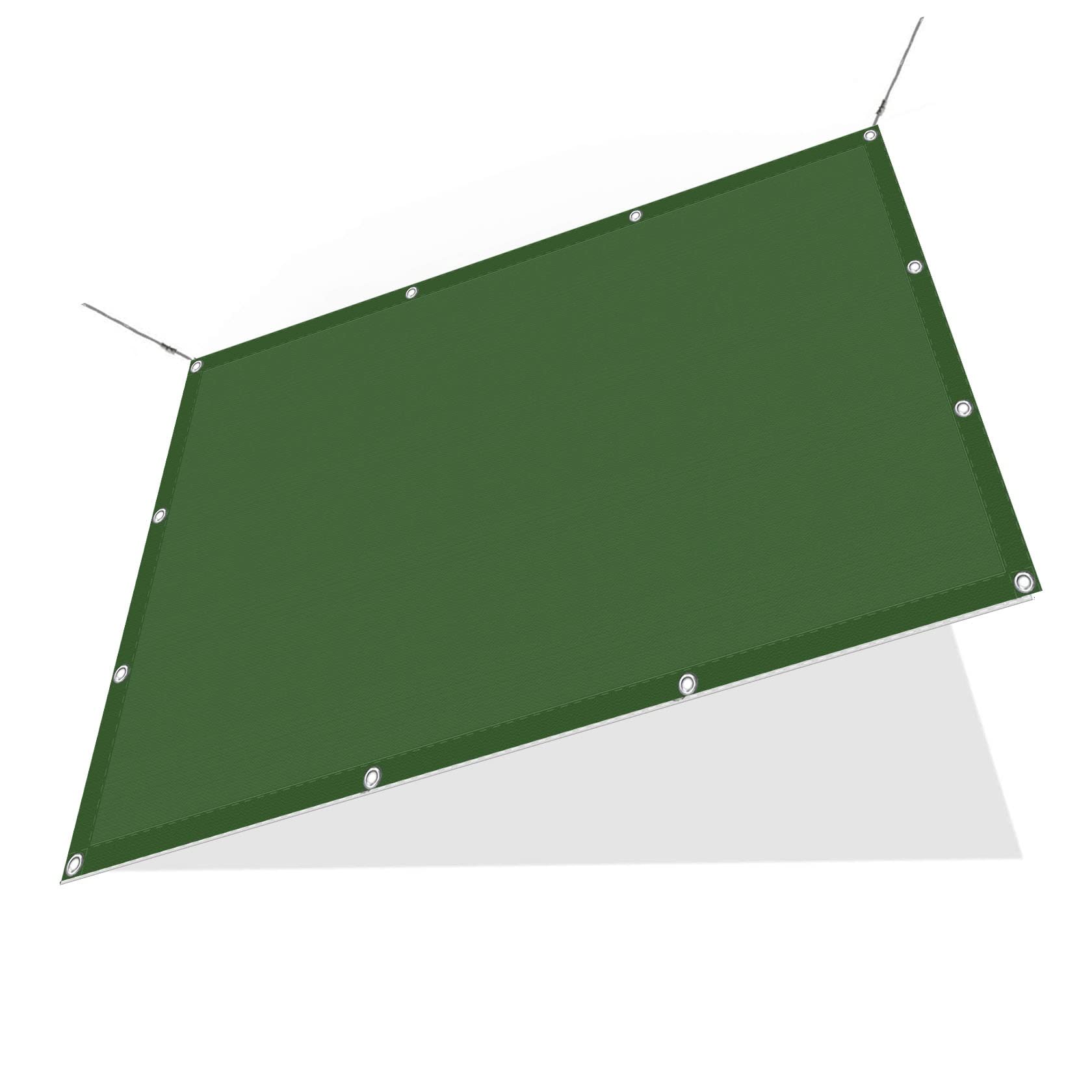 Toile ombrage imperméable pour pelouse de cour vert foncé