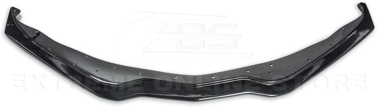 Replacement for 2014-2019 Chevrolet Corvette C7 | Z06 Performance Style ABS Plastic Painted Carbon Flash Metallic Stage 2 Front Bumper Lower Lip Splitter & Side Skirts Panel