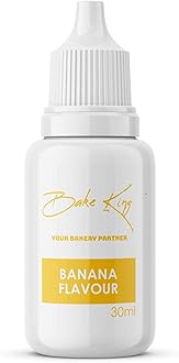 BAKE KING Combo of Blueberry Banana and Vanilla Flavour Flavour 30ML Each Essence for Baking Cakes Jams Jelies Cookies Ice Creams and Puddings Liquid Food Essence (Set of 3)
